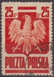 Stamps Poland -  Polonia 1944 Scott 344 Sello Aguila Imperial Polaca Usado Polska Poland Polen Pologne