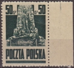 Stamps Poland -  Polonia 1944 Scott 345 Sello Nuevo Monumento Grunwald Cracovia Polska Poland Polen Pologne