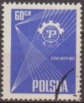 Stamps Poland -  Polonia 1957 Scott 779 Sello Nuevo Feria de Poznan Emblema matasellos de favor Preobliterado Polska 
