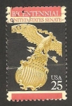 Stamps United States -  II centº de la constitución, emblema del senado