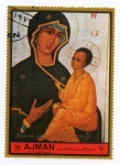 Stamps : Asia : United_Arab_Emirates :  La Virgen con el Niño