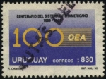 Stamps Uruguay -  100 años de la Primera Conferencia Internacional Americana. 1889-1989.