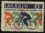 Stamps Uruguay -  Campeonato mundial de ciclismo año 1968.