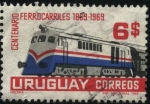 Sellos de America - Uruguay -  100 años de los Ferrocarriles Uruguayos.