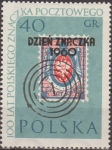 Stamps Poland -  Polonia 1960 Scott 934 Sello Nuevo Centenario del Sello Polaco Sello de 1860 Sobreimpresion DZIEN ZN