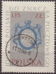 Stamps Poland -  Polonia 1960 Scott 911 Sello Centenario del Sello Polaco Sello de 1939 Usado Polska Poland Polen Pol