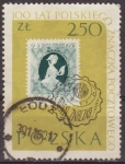 Stamps Poland -  Polonia 1960 Scott 913 Sello Centenario del Sello Polaco Sello de 1957 Usado Polska Poland Polen Pol