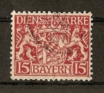 Sellos del Mundo : Europe : Germany : Baviera / sellos de servicio