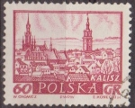 Stamps Poland -  Polonia 1960 Scott 952 Sello Ciudades Historicas Kalisz Usado Polska Poland Polen Pologne 