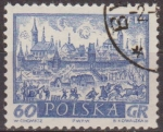Stamps Poland -  Polonia 1960 Scott 952A Sello Ciudades Historicas Tczew Usado Polska Poland Polen Pologne 
