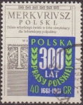 Stamps Poland -  Polonia 1961 Scott 966 Sello º Portada Periodico Merkuriusz Usado