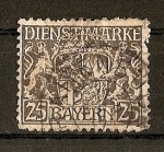 Stamps Germany -  Baviera / sellos de servicio