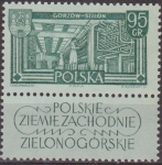 Stamps Poland -  Polonia 1961 Scott 999 Sello Nuevo Acerias de Gorzow con viñeta Polska Poland Polen Pologne 