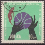 Stamps Poland -  Polonia 1963 Scott 1162 Sello Baloncesto Jugadas Posicion del Balon Usado Polska Poland Pologna
