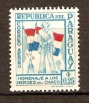 Stamps : America : Paraguay :  SOLDADO   Y   BANDERAS
