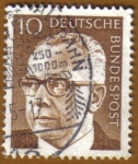Stamps Germany -  Presidente GUSTAV HEINEMAN