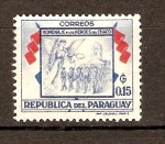 Stamps : America : Paraguay :  ÁNGEL,  SOLDADOS   Y   CATEDRAL