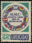 Stamps : America : Uruguay :  Asociación Latinoamericana de Libre Comercio.