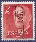 Stamps Spain -  Edifil 1157 Serie básica Franco 2 rojo ÚLTIMO EJEMPLAR