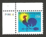 Stamps United States -  gallo giratorio, una veleta