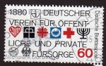 Stamps Germany -  100 años conv. instituciones privadas