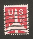 Stamps United States -  avión