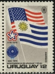 Stamps Uruguay -  200 años de la independencia de los EEUU. 150 años de la independencia de Uruguay.