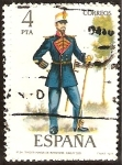 Stamps Spain -  Uniformes militares - Tambor Mayor de Infantería de Línea, 1861