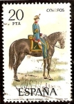 Sellos de Europa - Espaa -  Uniformes militares - Capitán de Artillería Secciones Montada, 1862