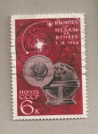 Stamps Russia -  Diagrama solar y Medalla