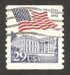 Stamps United States -  2015 - Bandera y La Casa Blanca