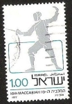 Stamps : Asia : Israel :  10 TH MACCABIAH - ESGRIMA