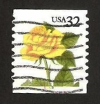 Sellos de America - Estados Unidos -  Rosa amarilla