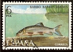 Stamps Spain -  Fauna - Barbo