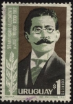 Stamps Uruguay -  50 años del fallecimiento del escritor José Enrique Rodó.