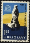 Stamps Uruguay -  Monumentos del antiguo Egipto. Para salvar los monumentos de NUBIA.