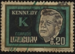 Sellos de America - Uruguay -  Homenaje a J. F. Kennedy.