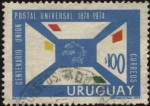 Sellos de America - Uruguay -  100 años de UPU.