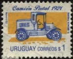 Sellos de America - Uruguay -  Camión postal del año 1921.