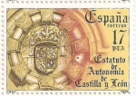 Sellos de Europa - Espa�a -  Estatuto autonomía Castilla y León