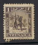 Stamps Africa - Libya -  CYRENAICA- Guerrero de Senussi,