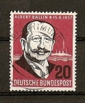 Stamps : Europe : Germany :  DBP / Centenario del nacimiento de Albert Balin (Armador)