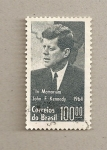 Sellos del Mundo : America : Brasil : En Memoria de J.F. Kennedy