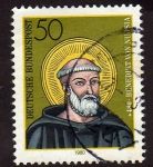 Stamps Germany -  Benedikt von Nursia