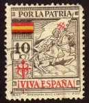 Stamps : Europe : Spain :  Por la Patria