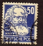 Stamps Germany -  Karl Marz