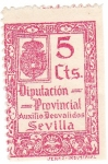 Stamps : Europe : Spain :  Auxilio desvalidos. Diputación Provincial de Sevilla