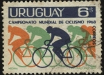 Sellos de America - Uruguay -  Campeonato Mundial de Ciclismo año 1968.