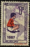 Stamps Uruguay -  40 años del Instituto Interamericano del Niño.