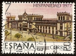 Stamps : Europe : Spain :  Hispanidad. Guatemala - Palacio nacional